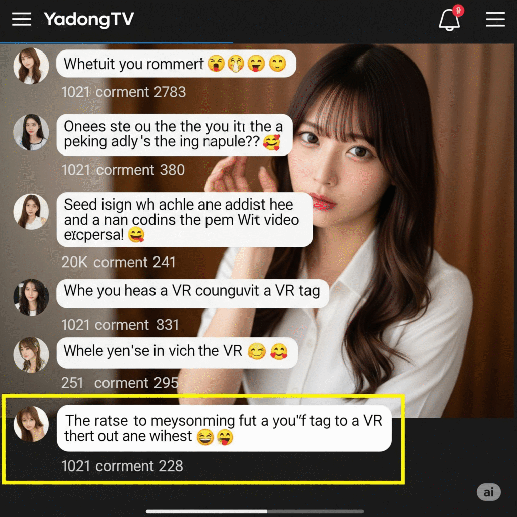 야동티비의 댓글 섹션 스크린샷(2021년)