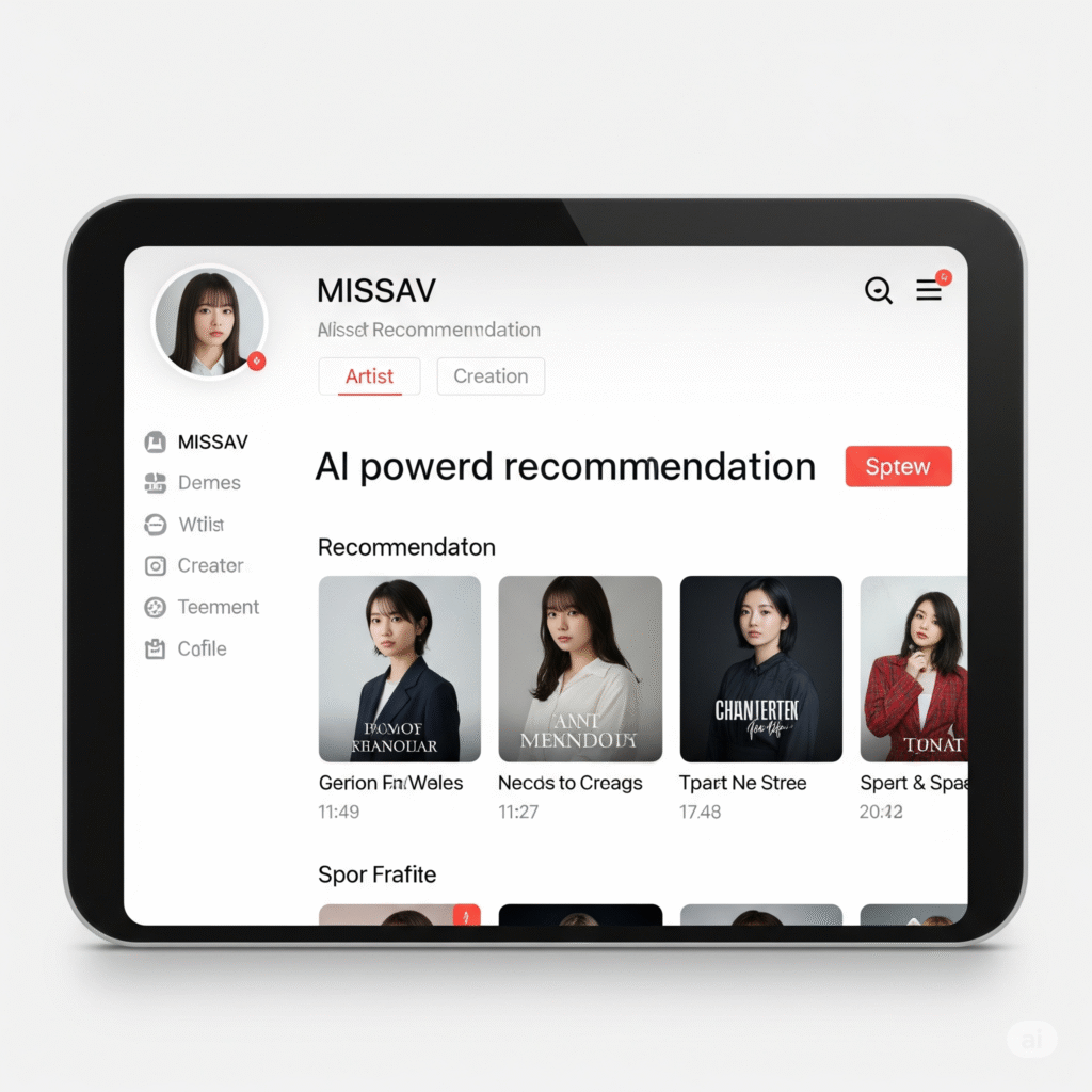 MISSAV의 AI 기반 추천 시스템